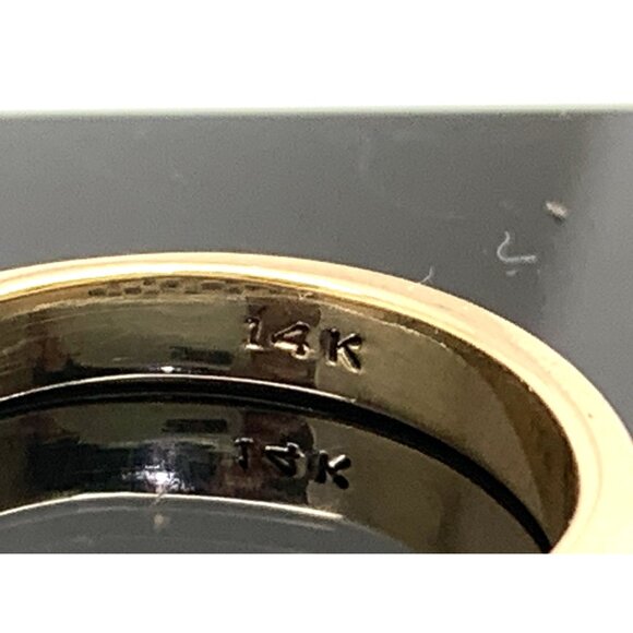 Women's Wedding Band Diamond 0.10ctw 14k Yellow Gold Stackable Ring Size 6 - Picture 10 of 14